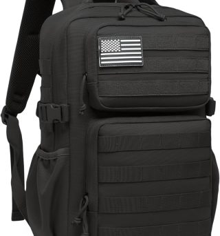 Military Tactical Backpack for Men Waterproof Daypack 3 Day Assault Pack Molle Bag with Water Bottle Holder